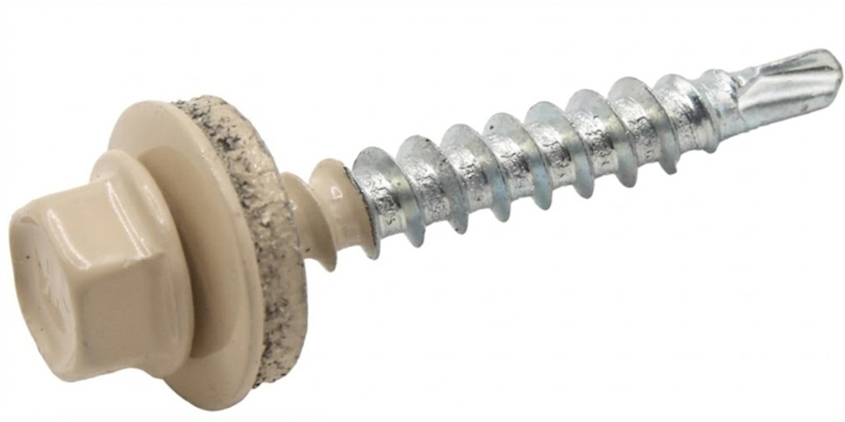 Саморіз 4,8х35 для покрівлі з свердлом RAL1015 К