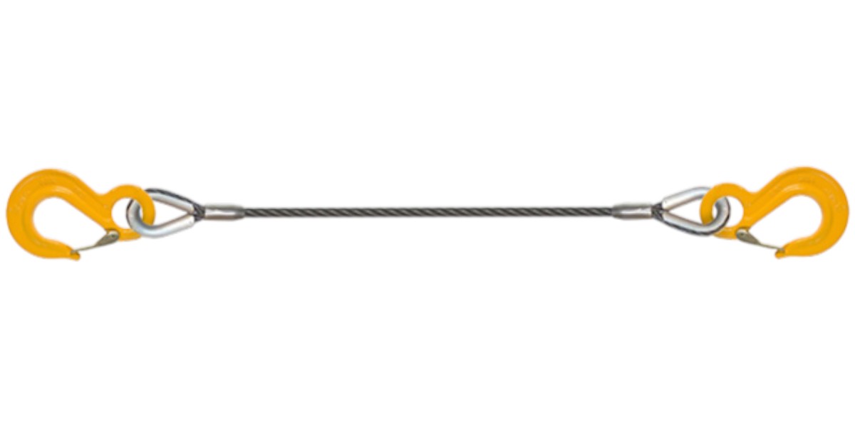 Гілка канатна 0,63т. 5м. гак-гак 8,3мм Steelfix