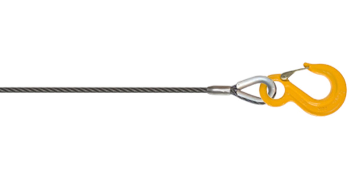 Гілка канатна 1,25т. 2,5м. гак-вільний кінець 11мм Steelfix
