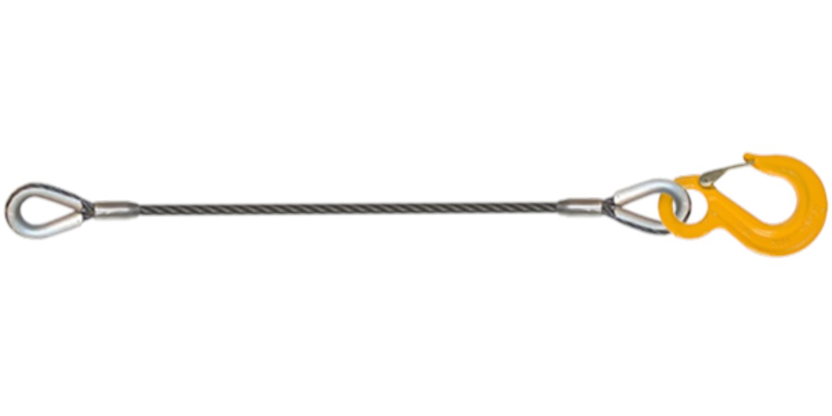 Гілка канатна 20т. 3м. коуш-гак 46,5мм Steelfix