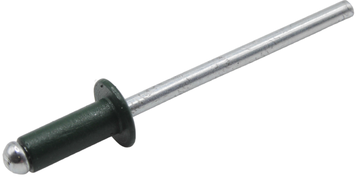 Заклепка з пласкою головкою ISO15977 4х10 Al/St RAL6005 4,0-6,0 Steelfix Pro