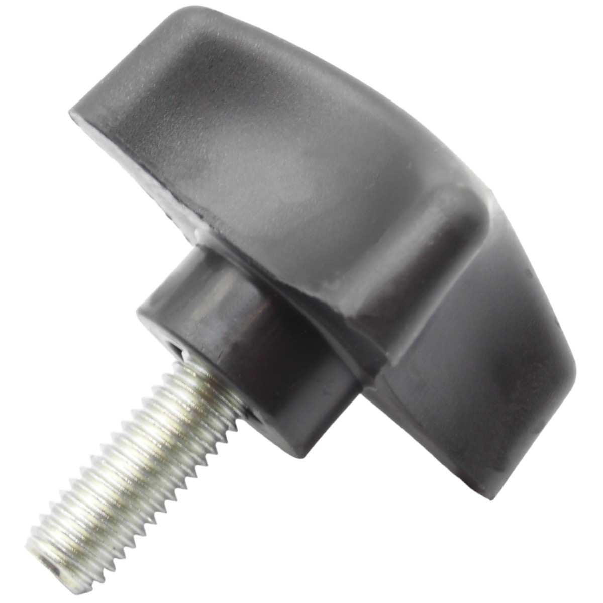 Ручка затискна М10х20, D50мм з болтом чорна Steelfix